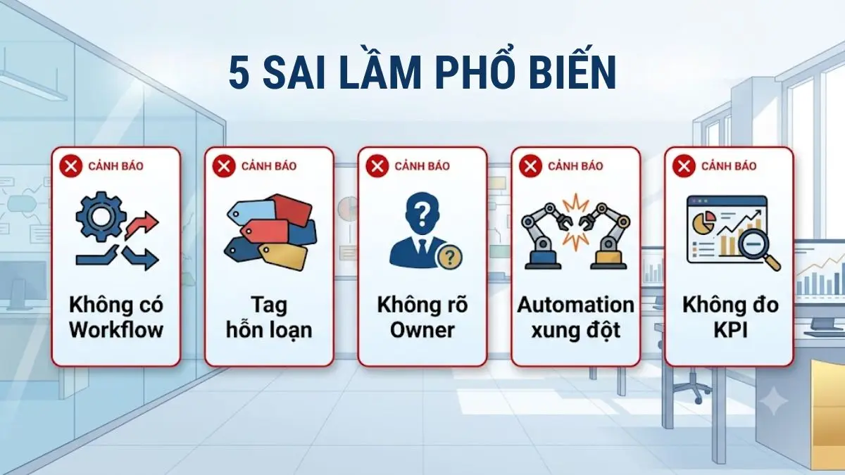 Checklist 5 sai lầm khi triển khai hệ thống nhắn tin đa kênh