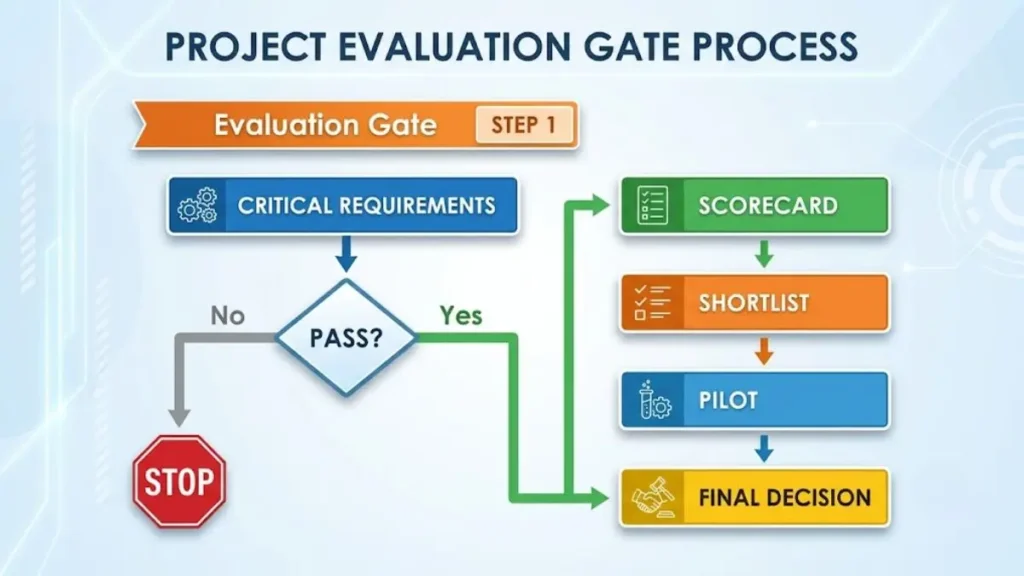Sơ đồ Critical Gate trước khi chấm điểm hệ thống Omnichannel